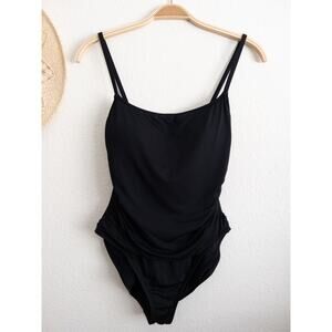 La Blanca Black One Piece Swimsuit Size 12
